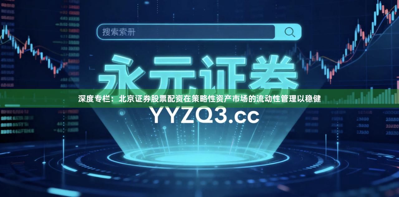 深度专栏：北京证券股票配资在策略性资产市场的流动性管理以稳健